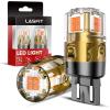 imageLASFIT 921 LED Bulb Reverse Lights 912 T15 Back Up Light CANBUS Error Free W16W 906 Reversing Bulb 904 916 6000K Xenon White New Upgrade Design Plug and Play Pack of 2Amber