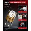 imageLASFIT 921 LED Bulb Reverse Lights 912 T15 Back Up Light CANBUS Error Free W16W 906 Reversing Bulb 904 916 6000K Xenon White New Upgrade Design Plug and Play Pack of 2Red