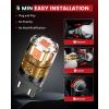 imageLASFIT 921 LED Bulb Reverse Lights 912 T15 Back Up Light CANBUS Error Free W16W 906 Reversing Bulb 904 916 6000K Xenon White New Upgrade Design Plug and Play Pack of 2Amber
