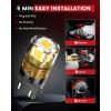 imageLASFIT 921 LED Bulb Reverse Lights 912 T15 Back Up Light CANBUS Error Free W16W 906 Reversing Bulb 904 916 6000K Xenon White New Upgrade Design Plug and Play Pack of 2White
