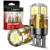 imageLASFIT 921 LED Bulb Reverse Lights 912 T15 Back Up Light CANBUS Error Free W16W 906 Reversing Bulb 904 916 6000K Xenon White New Upgrade Design Plug and Play Pack of 2White