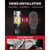 imageLASFIT 921 LED Bulb Reverse Lights 912 T15 Back Up Light CANBUS Error Free W16W 906 Reversing Bulb 904 916 6000K Xenon White New Upgrade Design Plug and Play Pack of 2White
