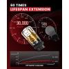 imageLASFIT 921 LED Bulb Reverse Lights 912 T15 Back Up Light CANBUS Error Free W16W 906 Reversing Bulb 904 916 6000K Xenon White New Upgrade Design Plug and Play Pack of 2Red