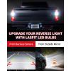imageLASFIT 921 LED Bulb Reverse Lights 912 T15 Back Up Light CANBUS Error Free W16W 906 Reversing Bulb 904 916 6000K Xenon White New Upgrade Design Plug and Play Pack of 2White