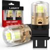 imageLASFIT 921 LED Bulb Reverse Lights 912 T15 Back Up Light CANBUS Error Free W16W 906 Reversing Bulb 904 916 6000K Xenon White New Upgrade Design Plug and Play Pack of 2White