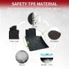 imageLASFIT Floor Mats Custom Fit for Toyota CorollaMatrix 20092013Pontiac Vibe 2009 2010 AllWeather Protection TPE 1st ampamp 2nd Row Car Liners for Toyota Accsessories Easy to Clean Black420252026CamryFull Set Mats