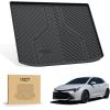 imageLASFIT Floor Mats ampamp Cargo Mat for Genesis GV80 20212024Fit 5 Seats TPE All Weather Protection Custom Fit 1st ampamp 2nd Row Rubber Floor Liners for GV80 Automotive Accessories Black Easy to Clean20192026For Toyota Corolla HacthbackCargo Mat