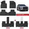 imageLASFIT Floor Mats ampamp Cargo Mat for Hyundai Santa Fe 2023 2022 2021 Only Fit Gas Not Fit Hybrid or PHEV All Weather TPE Custom Fit Floor Liners Accessoires Full Set Car Mats and Trunk Mats2For Hyundai Palisade  20202025