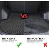 imageLASFIT Floor Mats for Nissan Pathfinder 20132020  Infiniti QX60 20142021  JX35 2013 All Weather TPE Custom Fit Easy Clean Durable NoCurling Trunk Mat for Pathfinder ampamp QX60 ampamp JX352For Hyundai Santa Fe Sport  20132018