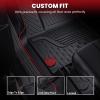 imageLASFIT Floor Mats for Ram 150025003500 Crew Cab 20132018 Front for Ram 1500 Classic Crew Cab 20192024 All Weather TPE Custom Fit Car Mats Truck Front Liners 1st Row Only Black1500 20192024 with 2nd Row Storage Bench Seat Floor Mats