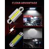 imageLASFIT Super Bright 42MM LED Festoon 41MM 2112 578 2122 LED Use for Dome Map Door Interior Door Trunk Glove Box Lights 6000K White Light Upgraded2pcs4 Bulbs