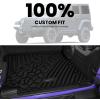 imageLASFIT Trunk Mat for Jeep Grand Cherokee L 20212025 6 Seaters and 7 Seaters All Weather TPE Custom Fit Cargo Mat Trunk Liner Cargo Liner BlackWrangler JL 20182025 with Subwoofer Cargo Mat
