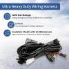 imageLASFIT Wiring Harness Kit LED Pod Lights 12V On Off Switch Power Relay Blade Fuse 18AWG for Off Road Lights LED Work Light2 Leads1 LEAD320W
