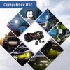 imageLASFIT Wiring Harness Kit LED Pod Lights 12V On Off Switch Power Relay Blade Fuse 18AWG for Off Road Lights LED Work Light2 Leads2 LEADS240W