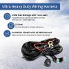 imageLASFIT Wiring Harness Kit LED Pod Lights 12V On Off Switch Power Relay Blade Fuse 18AWG for Off Road Lights LED Work Light2 Leads2 LEADS240W