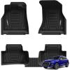 imageLASFIT Floor Mats ampamp Cargo Mat for Genesis GV80 20212024Fit 5 Seats TPE All Weather Protection Custom Fit 1st ampamp 2nd Row Rubber Floor Liners for GV80 Automotive Accessories Black Easy to Clean20182025For Audi Q5Floor Mats