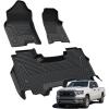 imageLASFIT Floor Mats for Ram 150025003500 Crew Cab 20132018 Front for Ram 1500 Classic Crew Cab 20192024 All Weather TPE Custom Fit Car Mats Truck Front Liners 1st Row Only Black1500 Quad Cab 20192024 Floor Mats