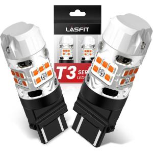 imageLASFIT 3157CK LED Bulb 4157CK 3457CK ONLY for CK socket CANBUS Error Free Turn Signal Light Amber for Honda Pilot 20092014 for Toyota Highlander 20112013 Corolla 20052013 Camry 200020092pcs