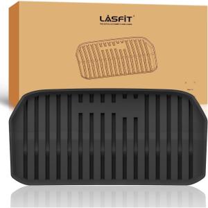 imageLASFIT 6PC Premium Extra Thick Floor Mats for Tesla Model Y 2025 2024 20232020 5 Seater  Custom Fit TPE All Weather  Model Y Accessories 1st ampamp 2nd Row ampamp Cargo Trunk Mats Full Set BlackFit for Model Y 5 Seater 20202025