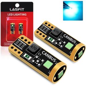 imageLASFIT 921 LED Bulb Reverse Light 912 T15 6000K White Canbus Error Free W16W 906 904 Backup Replacement Cargo Lights For CarTrunk 300 Super Bright Pack of 2Ice Blue