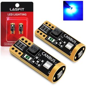 imageLASFIT 921 LED Bulb Reverse Light 912 T15 6000K White Canbus Error Free W16W 906 904 Backup Replacement Cargo Lights For CarTrunk 300 Super Bright Pack of 2Blue
