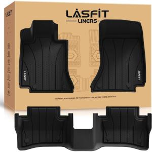 imageLASFIT Cargo Mat ampamp Backrest Mat for Mercedes Benz GLS 450580  63 AMG 2026 2025 2024 2023 2022 2021 2020 All Weather TPE Waterproof Cargo Liner Custom Fit GLS 20202026 Trunk Mat with Seatback6 For Benz E Class202420261st  2nd Row