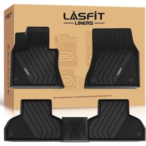 imageLASFIT Floor Mats 20192023 2024 2025 for BMW 3 Series G20 3 Series 330i 330e M3 M340i Accessories Sedan Only Custom Fit TPE All Weather Car Liners 1st ampamp 2nd Row Full Set BlackNOT for GT ampamp 2 Door3 BMW X5 20142018  X6 20152019  Floor Mats