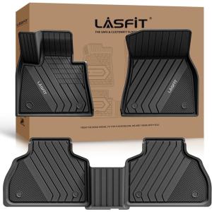 imageLASFIT Floor Mats 20192023 2024 2025 for BMW 3 Series G20 3 Series 330i 330e M3 M340i Accessories Sedan Only Custom Fit TPE All Weather Car Liners 1st ampamp 2nd Row Full Set BlackNOT for GT ampamp 2 Door5 BMW X7 7Seat 20192026  Floor Mats