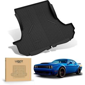 imageLASFIT Floor Mats 2025 2026 for Ram 1500 Crew Cab Without Rear UnderSeat Factory Storage Bucket Seat Not for Quad Cab All Weather TPE Custom Fit Car Mats Floor Liners 1st ampamp 2nd Row BlackChallenger 20112023 Cargo Mats