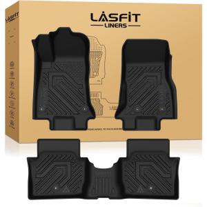 imageLASFIT Floor Mats 2025 2026 for Ram 1500 Crew Cab Without Rear UnderSeat Factory Storage Bucket Seat Not for Quad Cab All Weather TPE Custom Fit Car Mats Floor Liners 1st ampamp 2nd Row BlackCharger Daytona 20242025 Floor Mats