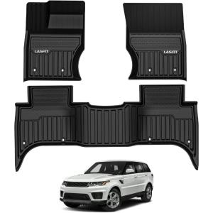imageLASFIT Floor Mats Fit for Land Rover Range Rover Velar 20172026 ampamp Jaguar FPace 20172026 Custom Fit TPE All Weather Waterproof Floor Liners 1st ampamp 2nd Row Car Mats BlackFor Land Rover Range Rover Sport 20142022