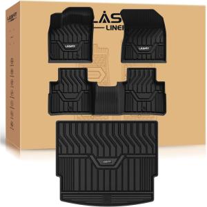 imageLASFIT Floor Mats Fit for Nissan Armada 20172018  Infiniti QX56 20112013  Infiniti QX80 20142018 All Weather TPE Custom Fit Easy Clean Durable NoCurling Floor Liners 1st ampamp 2nd Row Car Mats1For Nissan Rogue  20212026  Full Set