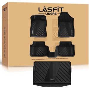 imageLASFIT Floor Mats Fit for Nissan Armada 20172018  Infiniti QX56 20112013  Infiniti QX80 20142018 All Weather TPE Custom Fit Easy Clean Durable NoCurling Floor Liners 1st ampamp 2nd Row Car Mats4For Subaru Crosstrek  Impreza  20242026