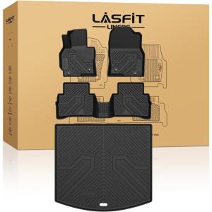 imageLASFIT Floor Mats ampamp Backrest Mats ampamp Cargo Mats for Mazda CX90CX90 PHEV 2026 2025 2024 7 Seats with 2nd Row Bucket Seats All Weather TPE Custom Fit Floor Liners for CX90CX90 PHEV Car MatsCX5  20132016  Full Set Mats