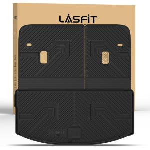 imageLASFIT Floor Mats ampamp Backrest Mats ampamp Cargo Mats for Mazda CX90CX90 PHEV 2026 2025 2024 7 Seats with 2nd Row Bucket Seats All Weather TPE Custom Fit Floor Liners for CX90CX90 PHEV Car MatsCX90  20242025  Cargo Liner  Backrest Mat