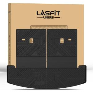 imageLASFIT Floor Mats ampamp Cargo Mat for Hyundai Santa Fe 2023 2022 2021 Only Fit Gas Not Fit Hybrid or PHEV All Weather TPE Custom Fit Floor Liners Accessoires Full Set Car Mats and Trunk Mats2For Hyundai Santa Fe  20242026