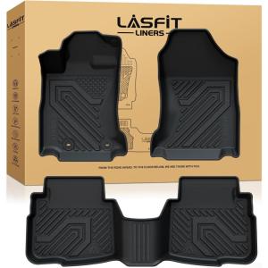 imageLASFIT Floor Mats ampamp Cargo Mat for Hyundai Santa Fe 2023 2022 2021 Only Fit Gas Not Fit Hybrid or PHEV All Weather TPE Custom Fit Floor Liners Accessoires Full Set Car Mats and Trunk Mats4For Subaru Outback  20202025  Floor Mats