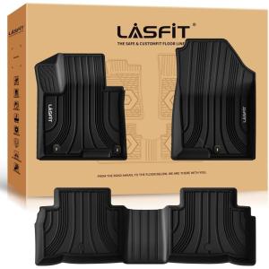 imageLASFIT Floor Mats ampamp Cargo Mat for Hyundai Santa Fe 2023 2022 2021 Only Fit Gas Not Fit Hybrid or PHEV All Weather TPE Custom Fit Floor Liners Accessoires Full Set Car Mats and Trunk Mats2For Hyundai Tucson  20222026  Gas