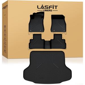 imageLASFIT Floor Mats ampamp Cargo Mat for Hyundai Santa Fe 2023 2022 2021 Only Fit Gas Not Fit Hybrid or PHEV All Weather TPE Custom Fit Floor Liners Accessoires Full Set Car Mats and Trunk Mats1For Nissan Sentra  20202025