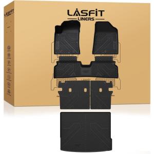 imageLASFIT Floor Mats ampamp Seatback Mats ampamp Cargo Mat for Nissan Armada 20252026  Infiniti QX80 Fit 7seats Not Fit 8 Seats Custom Fit All Weather TPE Easy Clean Durable Floor Liners Car MatsBlack2For Hyundai Kona  20242026  Hybrid