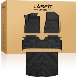 imageLASFIT Floor Mats ampamp Seatback Mats ampamp Cargo Mat for Nissan Armada 20252026  Infiniti QX80 Fit 7seats Not Fit 8 Seats Custom Fit All Weather TPE Easy Clean Durable Floor Liners Car MatsBlack3For Kia Niro EV  20232025  EV