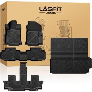 imageLASFIT Floor Mats ampamp Seatback Mats ampamp Cargo Mat for Nissan Armada 20252026  Infiniti QX80 Fit 7seats Not Fit 8 Seats Custom Fit All Weather TPE Easy Clean Durable Floor Liners Car MatsBlack4For Subaru Ascent  20192025