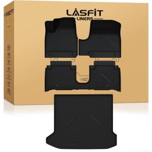 imageLASFIT Floor Mats ampamp Seatback Mats ampamp Cargo Mat for Nissan Armada 20252026  Infiniti QX80 Fit 7seats Not Fit 8 Seats Custom Fit All Weather TPE Easy Clean Durable Floor Liners Car MatsBlack2For IONIQ 5  20222025  Movable  Full Set