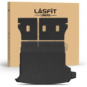 imageLASFIT Floor Mats ampamp Seatback Mats ampamp Cargo Mat for Nissan Armada 20252026  Infiniti QX80 Fit 7seats Not Fit 8 Seats Custom Fit All Weather TPE Easy Clean Durable Floor Liners Car MatsBlack4For Subaru Forester  2025  Hybrid  Cargo Mats