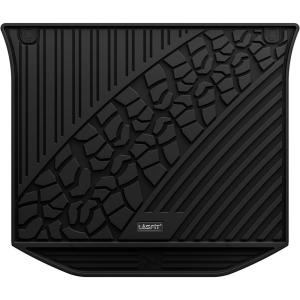 imageLASFIT Floor Mats ampamp Trunk Mat for Jeep Wrangler JL 20182025 4 Door Cargo Without SUBWOOFER Not for JKNot PHEVNot 2Door All Weather TPE Custom Cargo Mat Fit for Flat Load Floor Gas TypeGrand Cherokee 20112021 Cargo