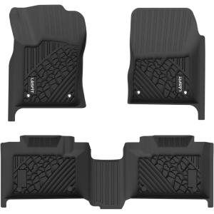 imageLASFIT Floor Mats ampamp Trunk Mat for Jeep Wrangler JL 20182025 4 Door Cargo Without SUBWOOFER Not for JKNot PHEVNot 2Door All Weather TPE Custom Cargo Mat Fit for Flat Load Floor Gas TypeGrand Cherokee 20132015 Floor Mats