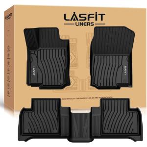 imageLASFIT Floor Mats for Mercedes Benz CLA 20142019 ampamp GLA 20152020 25045 AMG All Weather TPE Custom Fit Car Mats for Mercedes CLA ampamp GLA Floor Liners 1st ampamp 2nd Row Set Black1 For Benz GLE  20162019  1st  2nd Row