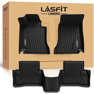 imageLASFIT Floor Mats for Mercedes Benz CLA 20142019 ampamp GLA 20152020 25045 AMG All Weather TPE Custom Fit Car Mats for Mercedes CLA ampamp GLA Floor Liners 1st ampamp 2nd Row Set Black6 For Benz CClass Sedan Only  20152021 1st  2nd Row