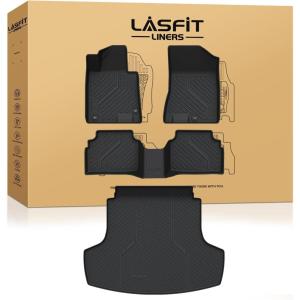 imageLASFIT Floor Mats for Nissan Pathfinder 20132020  Infiniti QX60 20142021  JX35 2013 All Weather TPE Custom Fit Easy Clean Durable NoCurling Trunk Mat for Pathfinder ampamp QX60 ampamp JX352For Hyundai Sonata  Kia K5  20202025  AWD