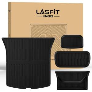 imageLASFIT Floor Mats for Tesla Model X 6 Seater ampamp Model X Plaid 2026 2025 2024 2023 2022 2021 All Weather TPE Custom Fit Floor Liners 1st ampamp 2nd ampamp 3rd Front ampamp Rear Row Car Mats Black9 Model Y Juniper 20252026 4PCS Trunk Mats